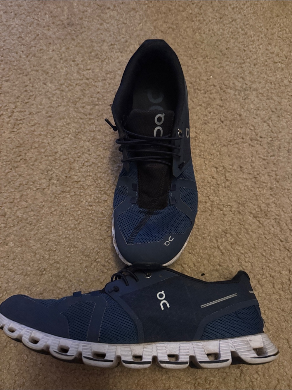On Running Men's Navy Blue Cloud Running Shoes